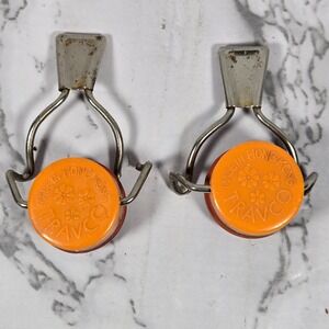 Travco Orange Swing Top Bottle Cap Closure Set